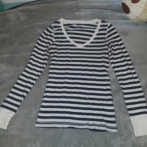 "So" Extra Small Long Sleeve Stripped Shirt